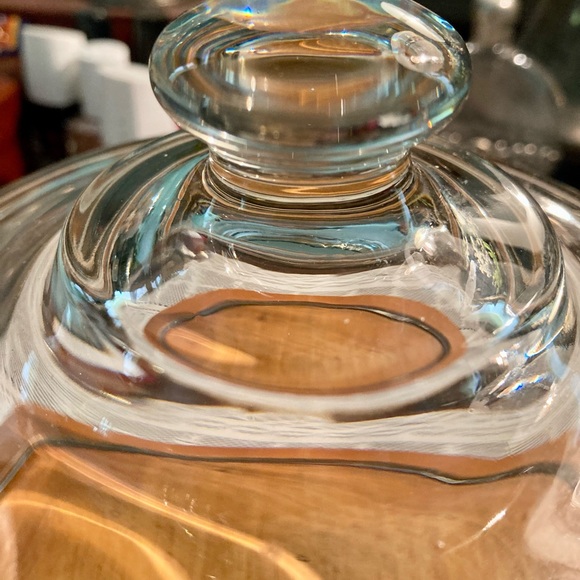 Vintage Clear Glass Dome Cheese Keeper - Picture 2 of 7